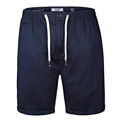 D555 Gareth Big Mans Cotton Casual Shorts Navy