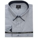 COTTON VALLEY GEOMETRIC PRINT LONG SLEEVE SHIRT BLACK/WHITE