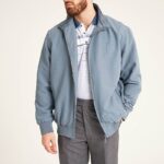 CARABOU HENLEY Lightweight Harrington Jacket AIRFORCE