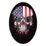 KAM USA GHOST SKULL PRINT TEEa