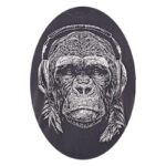 KAM GORILLA STENCIL PRINT TEEa