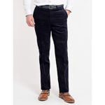 DOUGLAS AND GRAHAME San Remo Stretch Cord Trousers with belt NAVY