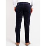 DOUGLAS AND GRAHAME San Remo Stretch Cord Trousers with belt NAVY
