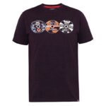 D555 GIBBS VINTAGE CDS PRINT CREW NECK TEE SHIRT