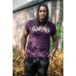 D555 GIBBS VINTAGE CDS PRINT CREW NECK TEE SHIRT