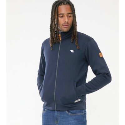 D555 Mens Nashua Big Full Zip Sweatshirt Navy