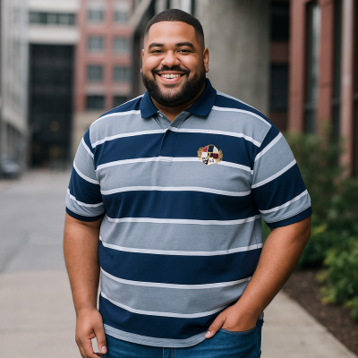 RAGING BULL SHORT SLEEVE TWO TONE STRIPE RUGBY