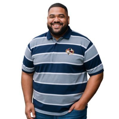 RAGING BULL SHORT SLEEVE TWO TONE STRIPE RUGBY