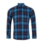 DG’S DRIFTER LONG SLEEVE CHECKED BRUSHED SHIRT GIOVANNI NAVY