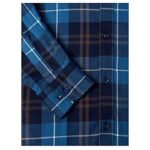 DG’S DRIFTER LONG SLEEVE CHECKED BRUSHED SHIRT GIOVANNI NAVY