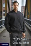 ESPIONAGE Lightly Padded Oxford Jacket BLACK JT123