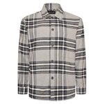 KAM BRUSHED COTTON CHECKED OVER SHIRT