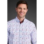 DG'S DRIFTER LONG SLEEVE PATTERNED SHIRT IVANO
