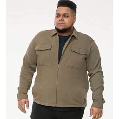 D555 LODI STRETCH ZIP THROUGH JACKET WITH PATCH POCKETS