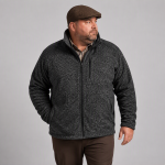 2xl - 7xl £50 ESPIONAGE Micro Fleece Jacket Charcoal FL041