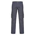KAM STRETCH FIT CARGO PANTS WITH COMFORT STRETCH WAISTBAND BLACK