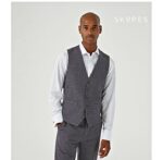 JACOB – SKOPES GREY CHECK SUIT WAISTCOAT