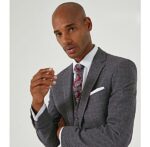 JACOB - SKOPES GREY CHECK SUIT JACKET