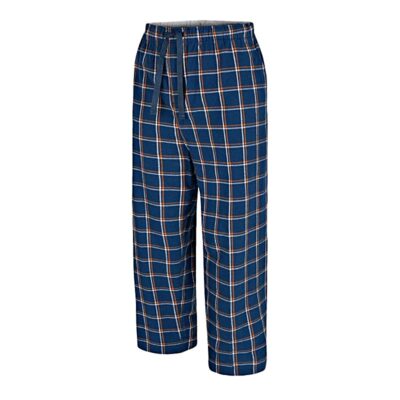 ESPIONAGE Big Mens Brushed Cotton Loungewear Trousers Blue Check
