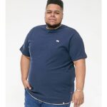 D555 Sandford Waffle Textured Tee Dark Navy