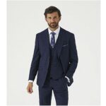 HEWES - SKOPES NAVY SELF CHECK SUIT JACKET