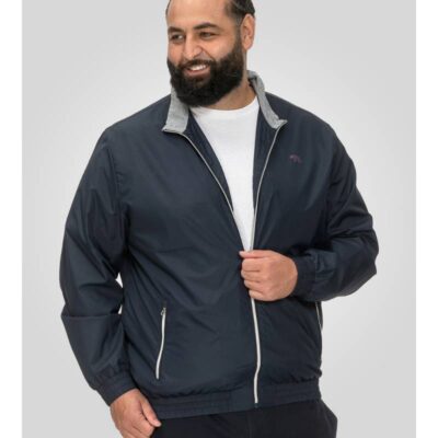 D555 Ealing Lightweight Zip Through Jacket Navy