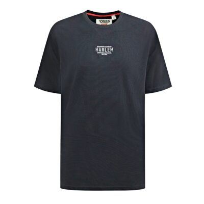 D555 Portsmouth Ribbed Stretch T-Shirt Black