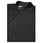 KAM Grandad Premium Oxford Short Sleeve Shirt KBS P020Ba