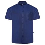 KAM Grandad Premium Oxford Short Sleeve Shirt KBS P020Ba