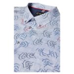 KAM Big Mans Leaf Pattern Short Sleeve Shirt KBS6341