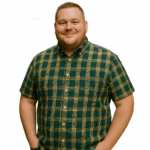 KAM Short Sleeve Checked Shirt Teal KBS6336