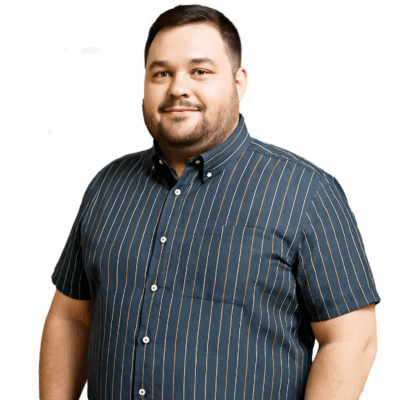 KAM Mans Short Sleeve Stripe Shirt Navy KBS6349