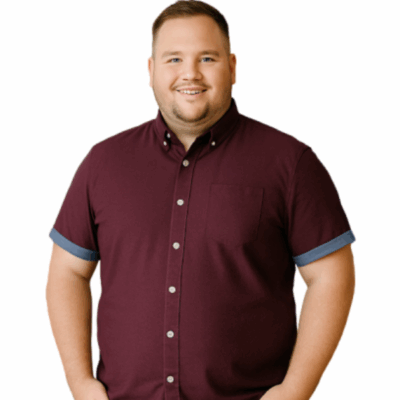 D555 Kevin Short Sleeve Cotton Shirt Dark Plum