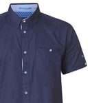 D555 Tim Short Sleeve Cotton Shirt Dark Navy
