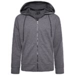 KAM Textured Interlock Hoody Charcoal KBS7078