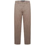 Kam Big Mans Cotton Stretch Elasticated Rugby Trousers Stone KBS241