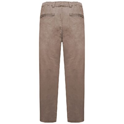 Kam Big Mans Cotton Stretch Elasticated Rugby Trousers Stone KBS241