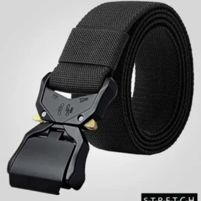 D555 DALE Tactical Stretch Webbing Belt BLACK