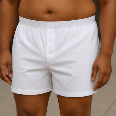 Espionage Mans Big 2 Pack Cotton Jersey Boxer Shorts WHITE U001W
