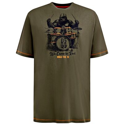 Drumming Gorilla Big Tee Shirt