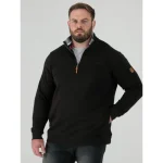 D555 RUSSEL Big Men’s 1/4 Zip Fleece Sweatshirt 621806
