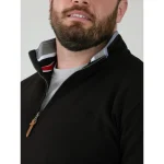 D555 RUSSEL Big Men’s 1/4 Zip Fleece Sweatshirt 621806