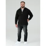 D555 JOHNSON Big Men’s Thru Zip Fleece Sweatshirt 621804