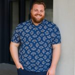 ESPIONAGE Shell Print Jersey Polo P219