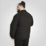 D555 EPSOM Mens Melton Harrington Coat BLACK