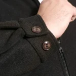 D555 EPSOM Mens Melton Harrington Coat BLACK
