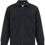D555 EPSOM Mens Melton Harrington Coat BLACK