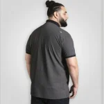 D555 SCARBOROUGH Mans Printed Polo Shirt NAVY