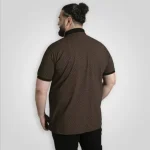 D555 WORKSOP Mans Printed Polo Shirt BLACK
