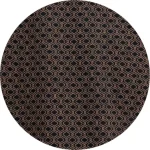 D555 WORKSOP Mans Printed Polo Shirt BLACK